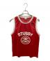 stussy（ステューシー）の古着「00S メッシュゲームシャツ」｜レッド