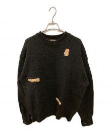 refomed（リフォメッド）の古着「GRANNY REPAIR KNIT SWEATER」｜グレー