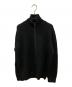 INTERIM（インテリム）の古着「ハンドフレーム ドライバーズニット /  HAND FRAMED DRIVERS ZIP KNIT」｜ブラック