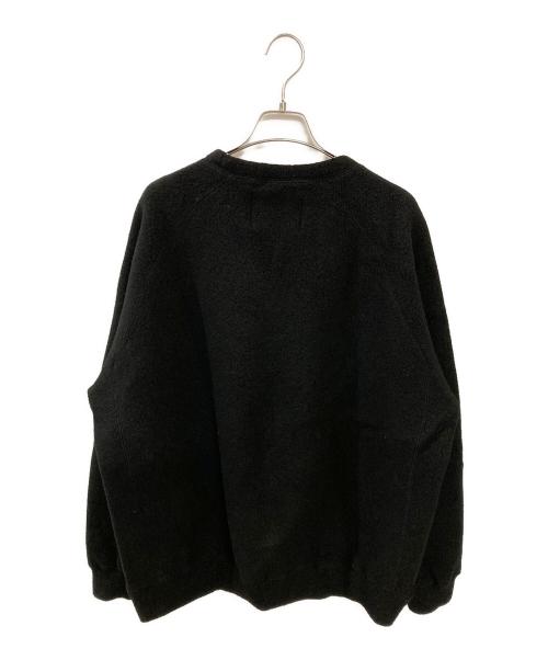 gold（ゴールド）gold (ゴールド) SUPER 140'S WOOL FLEECE RAGLAN CREW NECK SHIRT ブラック サイズ:Lの古着・服飾アイテム