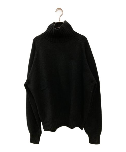 stein（シュタイン）stein (シュタイン) EX FINE LAMBS LOOSE HIGH NECK KNIT LS ブラック サイズ:Mの古着・服飾アイテム