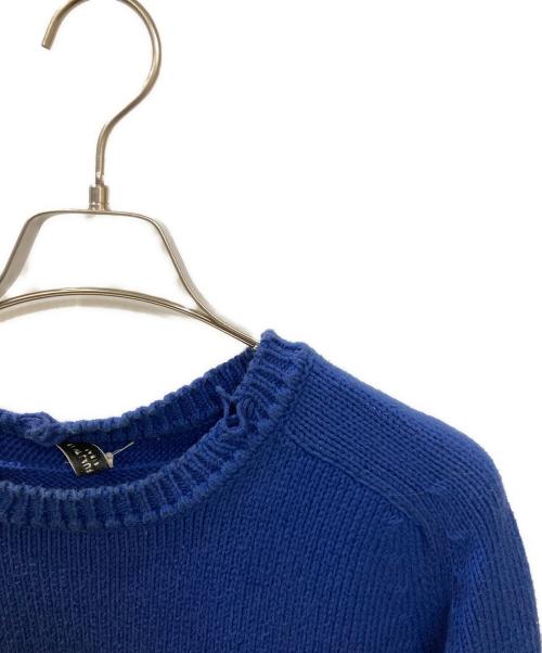 Saint Laurent Paris（サンローランパリ）Saint Laurent Paris (サンローランパリ) デストロイ加工クラッシュニット ブルー サイズ:XLの古着・服飾アイテム