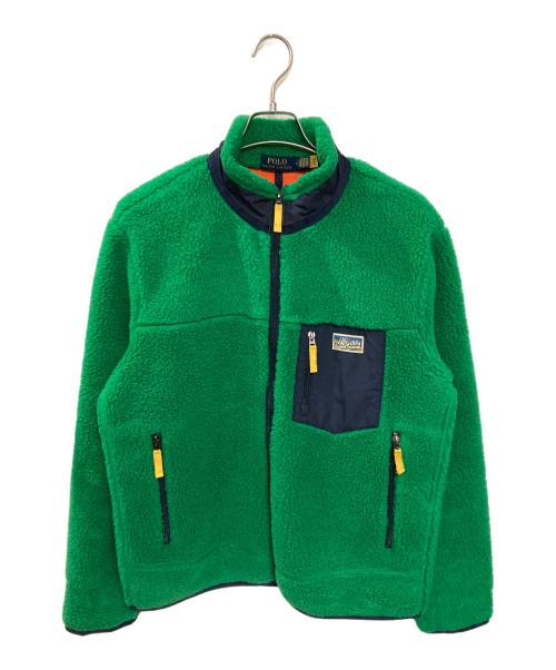POLO RALPH LAUREN（ポロ・ラルフローレン）POLO RALPH LAUREN (ポロ・ラルフローレン) フリースジャケット グリーン サイズ:Mの古着・服飾アイテム
