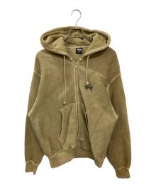 stussy（ステューシー）の古着「製品染ジップパーカー」｜グリーン