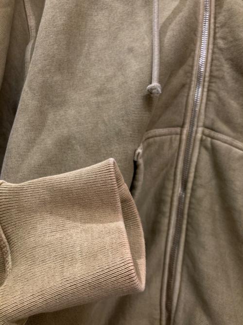 stussy（ステューシー）stussy (ステューシー) 製品染ジップパーカー グリーン サイズ:Lの古着・服飾アイテム