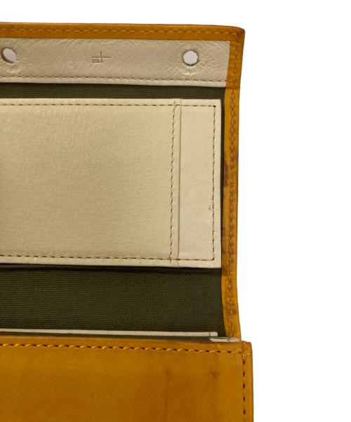 M+（エムピウ）m+ (エムピウ) 3つ折り財布 ブラウンの古着・服飾アイテム