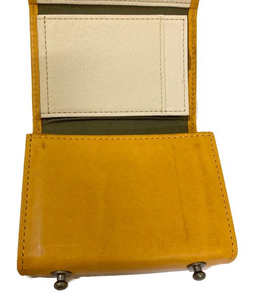 M+（エムピウ）m+ (エムピウ) 3つ折り財布 ブラウンの古着・服飾アイテム