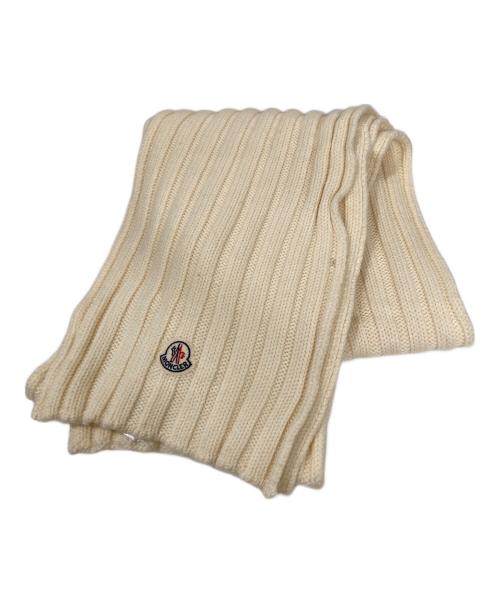 MONCLER（モンクレール）MONCLER (モンクレール) SCIARPA/ウールマフラー アイボリーの古着・服飾アイテム