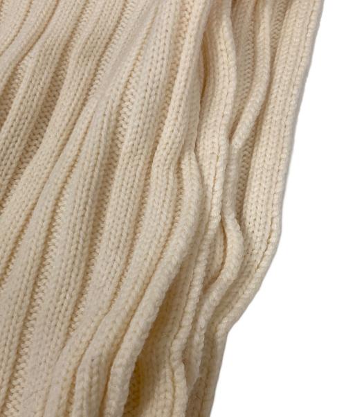 MONCLER（モンクレール）MONCLER (モンクレール) SCIARPA/ウールマフラー アイボリーの古着・服飾アイテム