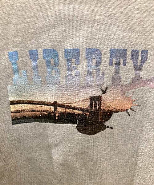 stussy（ステューシー）stussy (ステューシー) プリントスウェット グレー サイズ:Mの古着・服飾アイテム