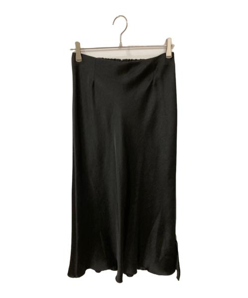 IENA（イエナ）IENA (イエナ) ダブルサテンスカート ブラック サイズ:40の古着・服飾アイテム