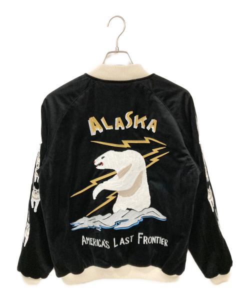 HOUSTON（ヒューストン）HOUSTON (ヒューストン) 別珍スーベニアジャケット“ALASKA” ブラック サイズ:Lの古着・服飾アイテム