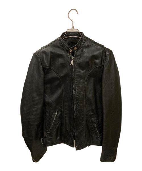 BROOKS（ブルックス）BROOKS (ブルックス) シングルライダースジャケット ブラック サイズ:不明(実寸サイズをご確認ください)の古着・服飾アイテム
