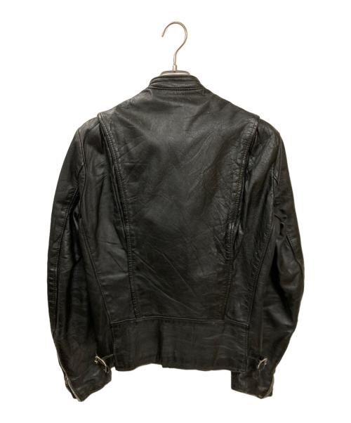 BROOKS（ブルックス）BROOKS (ブルックス) シングルライダースジャケット ブラック サイズ:不明(実寸サイズをご確認ください)の古着・服飾アイテム