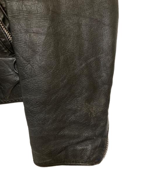 BROOKS（ブルックス）BROOKS (ブルックス) シングルライダースジャケット ブラック サイズ:不明(実寸サイズをご確認ください)の古着・服飾アイテム