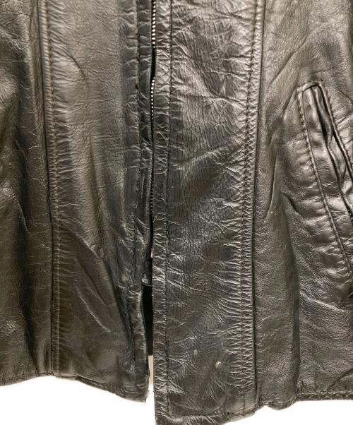 BROOKS（ブルックス）BROOKS (ブルックス) シングルライダースジャケット ブラック サイズ:不明(実寸サイズをご確認ください)の古着・服飾アイテム