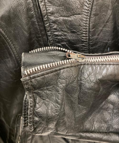 BROOKS（ブルックス）BROOKS (ブルックス) シングルライダースジャケット ブラック サイズ:不明(実寸サイズをご確認ください)の古着・服飾アイテム