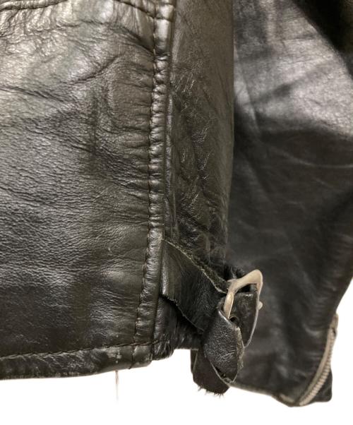 BROOKS（ブルックス）BROOKS (ブルックス) シングルライダースジャケット ブラック サイズ:不明(実寸サイズをご確認ください)の古着・服飾アイテム