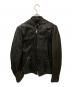 BROOKS（ブルックス）の古着「シングルライダースジャケット」｜ブラック