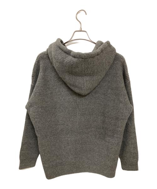 1piu1uguale3（ウノピュウノウグァーレトレ）1piu1uguale3 (ウノピュウノウグァーレトレ) WAPPEN PARKA/ニットパーカー グレー サイズ:4の古着・服飾アイテム