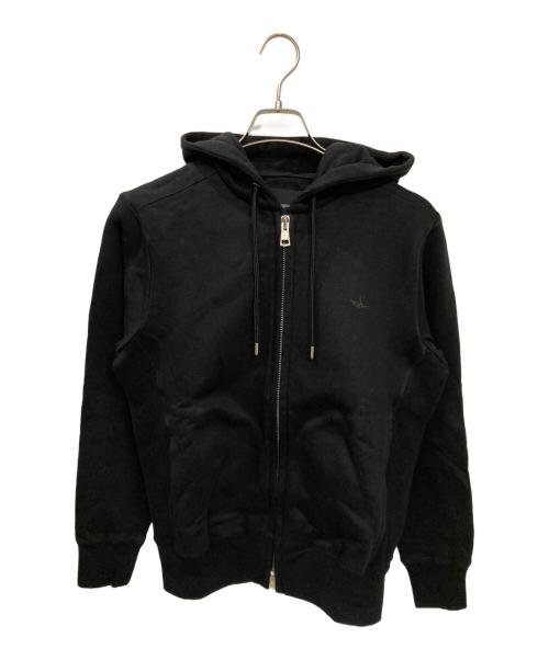 1piu1uguale3（ウノピュウノウグァーレトレ）1piu1uguale3 (ウノピュウノウグァーレトレ) SIC ZIP HOODED/パーカー ブラック サイズ:4の古着・服飾アイテム