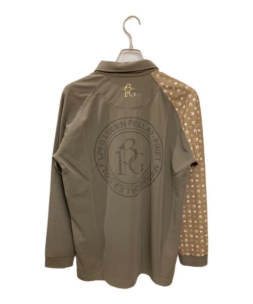 1piu1uguale3（ウノピュウノウグァーレトレ）1piu1uguale3 (ウノピュウノウグァーレトレ) LPFG/ゴルフポロシャツ ベージュ サイズ:6の古着・服飾アイテム