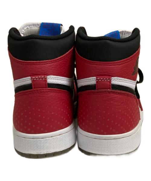 NIKE（ナイキ）NIKE (ナイキ) Spiderman (スパイダーマン) Air Jordan 1 Origin Story レッド×ホワイト サイズ:26.5cmの古着・服飾アイテム