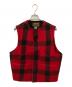 Eddie Bauer（エディーバウアー）の古着「90S バッファローチェックウールベスト」｜ブラック×レッド