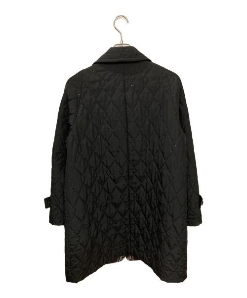LEONARD（レオナール）LEONARD (レオナール) 総柄使いキルティングコート ブラック サイズ:42の古着・服飾アイテム
