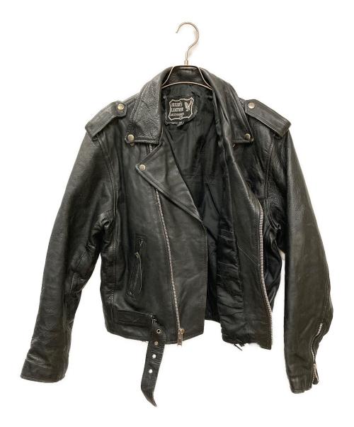 BIKER'S LEATHER（バイカーレザー）BIKER'S LEATHER (バイカーレザー) 古着ダブルライダースジャケット ブラック サイズ:44の古着・服飾アイテム