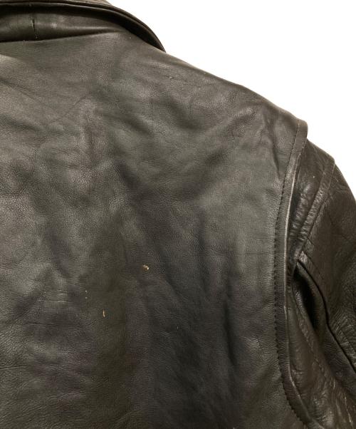 BIKER'S LEATHER（バイカーレザー）BIKER'S LEATHER (バイカーレザー) 古着ダブルライダースジャケット ブラック サイズ:44の古着・服飾アイテム