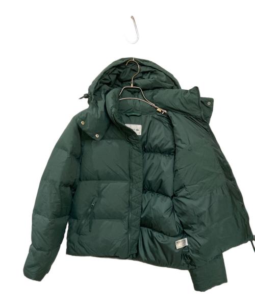 LACOSTE（ラコステ）LACOSTE (ラコステ) ボリュームハイネック ナイロンショートダウンジャケット グリーン サイズ:36の古着・服飾アイテム