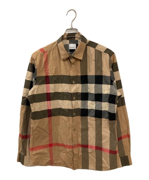 BURBERRY LONDON（バーバリーロンドン）BURBERRY LONDON (バーバリーロンドン) ノヴァチェック柄 シャツ ブラウン サイズ:Lの古着・服飾アイテム