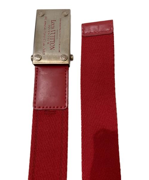 LOUIS VUITTON（ルイ ヴィトン）LOUIS VUITTON (ルイ ヴィトン) サンチュール ベンガル レッド サイズ:90/36の古着・服飾アイテム