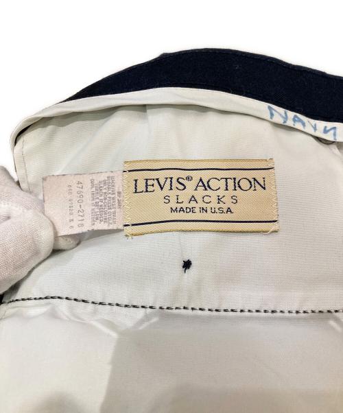 LEVI'S（リーバイス）LEVI'S (リーバイス) ヴィンテージアクションスラックス ネイビー サイズ:不明(実寸サイズをご確認ください)の古着・服飾アイテム