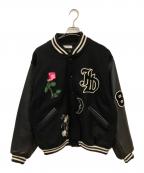 jieda×skookumジエダ×スクーカム）の古着「PATCH STADIUM JACKET / スタジャン」｜ブラック