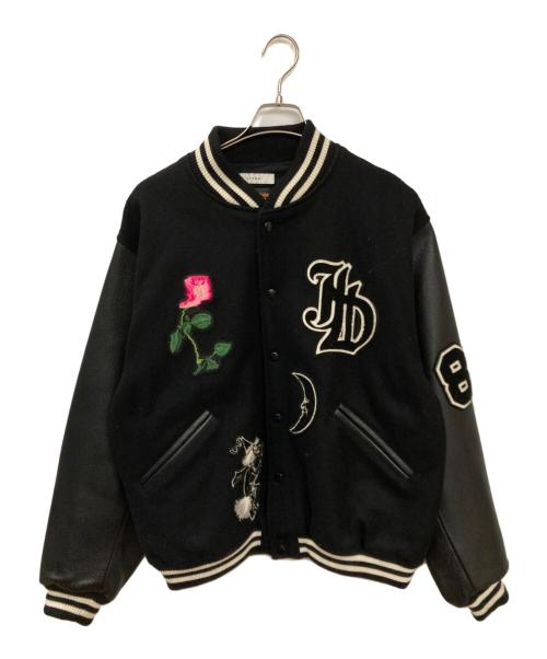 jieda（ジエダ）Jieda (ジエダ) SKOOKUM (スクーカム) PATCH STADIUM JACKET / スタジャン ブラック サイズ:1の古着・服飾アイテム