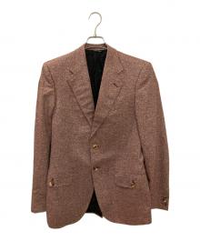 FENDI（フェンディ）の古着「シルクウールテーラードジャケット」｜レッド