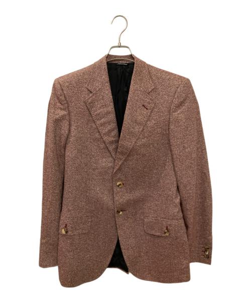 FENDI（フェンディ）FENDI (フェンディ) シルクウールテーラードジャケット レッド サイズ:46の古着・服飾アイテム