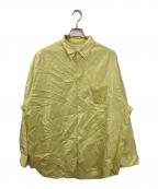Graphpaperグラフペーパー）の古着「オーバーサイズシャツ」｜イエロー