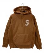 SUPREMEシュプリーム）の古着「18AW S Logo Hooded Sweatshirt」｜ブラウン
