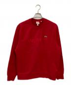 SUPREME×LACOSTE LIVEシュプリーム×ラコステライブ）の古着「18SS Crewneck/スウェット」｜レッド