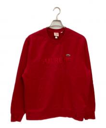SUPREME×LACOSTE LIVE（シュプリーム×ラコステライブ）の古着「18SS Crewneck/スウェット」｜レッド