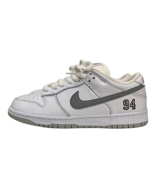 NIKE（ナイキ）NIKE (ナイキ) Supreme (シュプリーム) Dunk Low Pro OG QS ホワイト サイズ:US9の古着・服飾アイテム