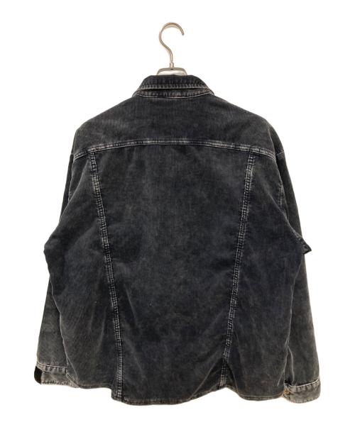 N.HOOLYWOOD（エヌ ハリウッド）N.HOOLYWOOD (エヌ ハリウッド) Wrangler (ラングラー) ヴィンテージ加工ボックスコーデュロイシャツ ブラック サイズ:Mの古着・服飾アイテム