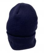 ALL MY HOMIESオールマイホーミーズ）の古着「Embroidery Knit Beanie」｜ネイビー