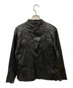 TOGA PULLAトーガ プルラ）の古着「フェイクレザーシャツ」｜ブラック