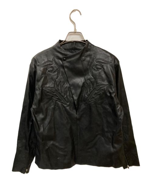 TOGA PULLA（トーガ プルラ）TOGA PULLA (トーガ プルラ) フェイクレザーシャツ ブラック サイズ:36の古着・服飾アイテム