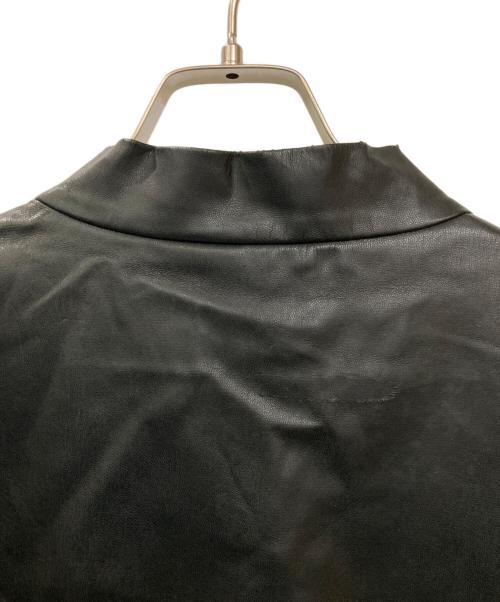 TOGA PULLA（トーガ プルラ）TOGA PULLA (トーガ プルラ) フェイクレザーシャツ ブラック サイズ:36の古着・服飾アイテム