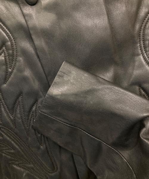 TOGA PULLA（トーガ プルラ）TOGA PULLA (トーガ プルラ) フェイクレザーシャツ ブラック サイズ:36の古着・服飾アイテム